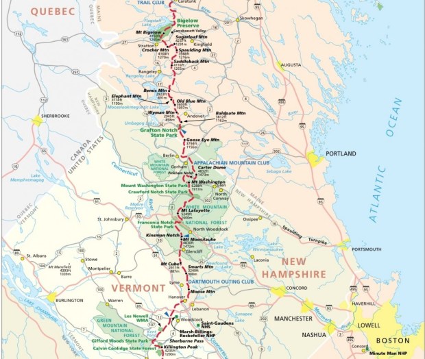 Appalachian Trail map