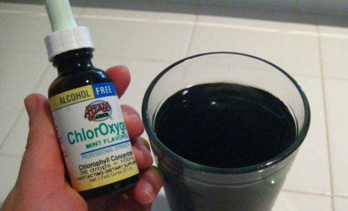 Putting Chlorophyll drops in my water 3 days before hike