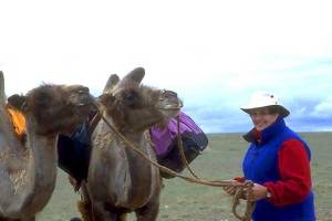 Helen Thayer in the Gobi Desert