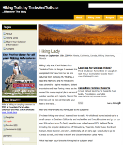 Hiking Lady’s Tracks & Trails Interview