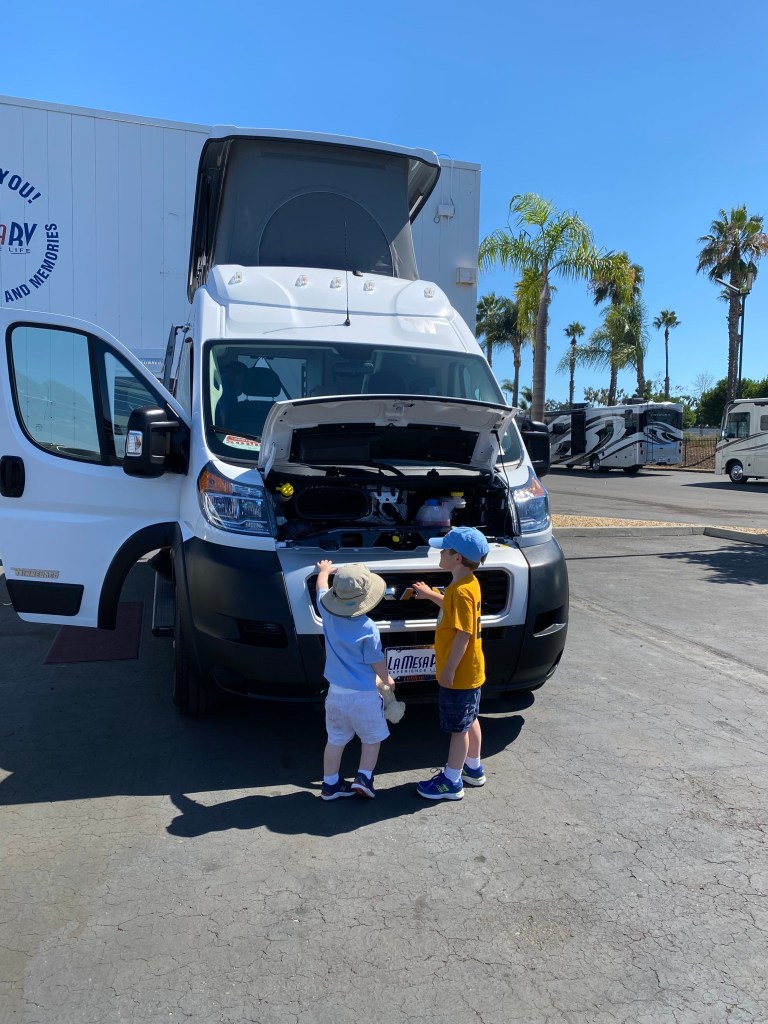 Inspecting the new Solis camper van