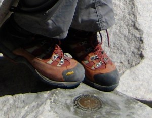 Backpacking Boots (at the top of Mt. Whitney!)