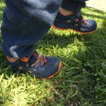 Hiking Baby testing the Merrell Kids Hydro 2.0