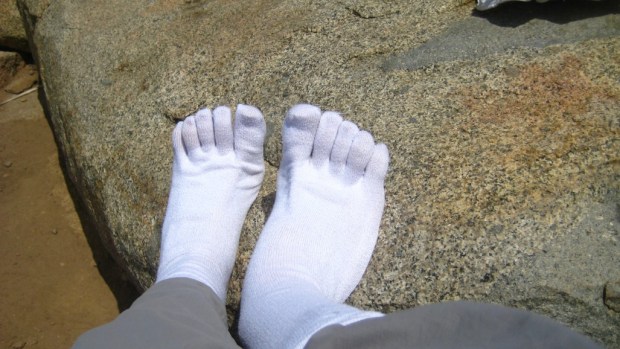 How I prevent blisters: my toe sock liners!