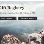 My Registry REI homepage