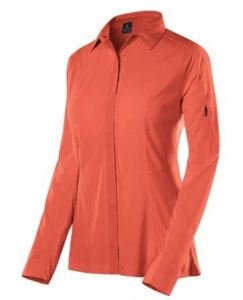 Sierra Designs Womens Long Sleeve Solar Wind Shirt coral