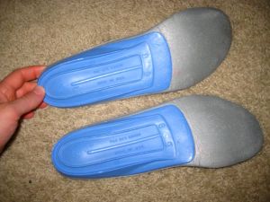 Ridges on the Blue Superfeet Insoles