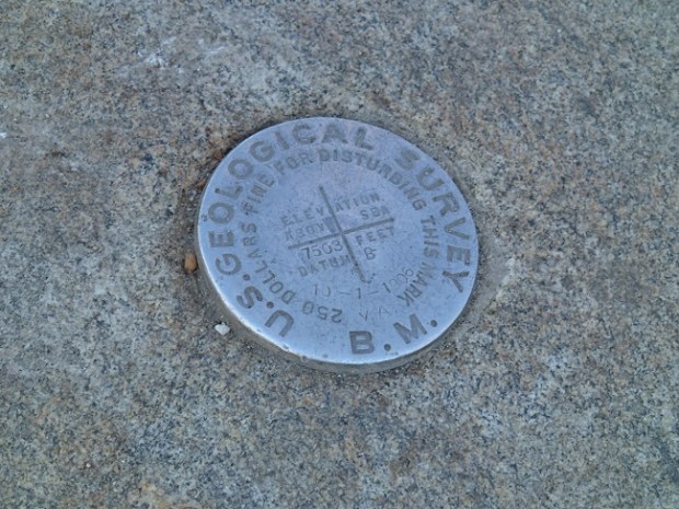 Taft Point Geological Marker